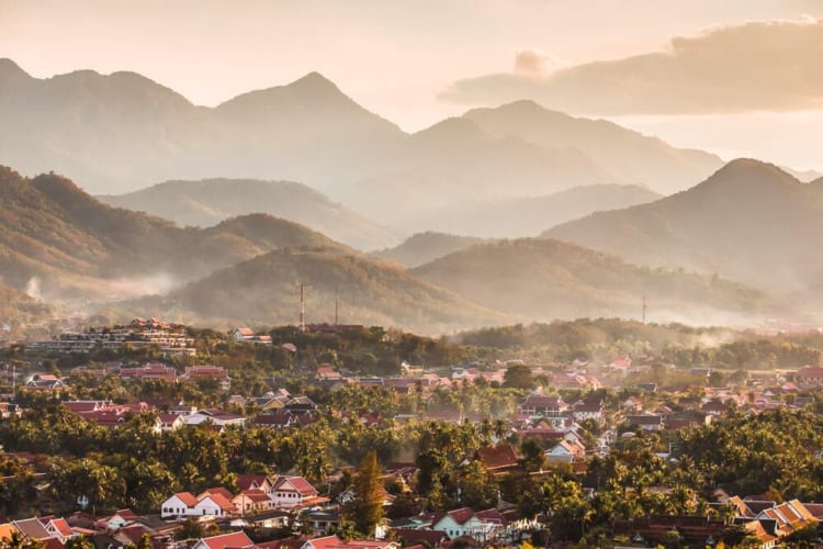 Luang Prabang Town from above