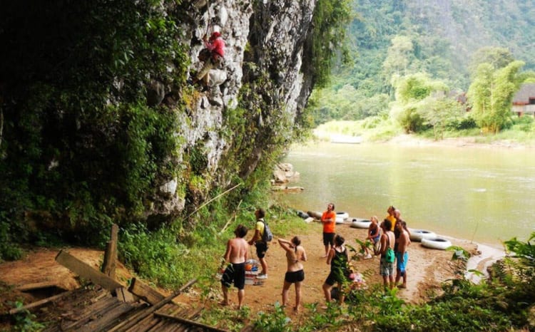 rock climbing