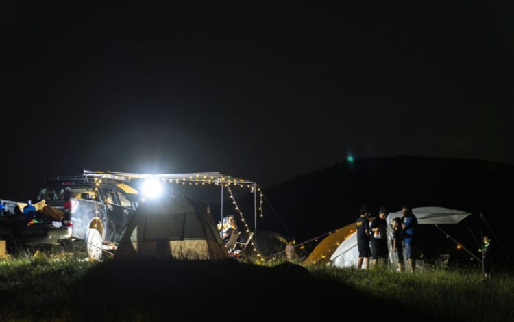 night camping at phuong hoang hill