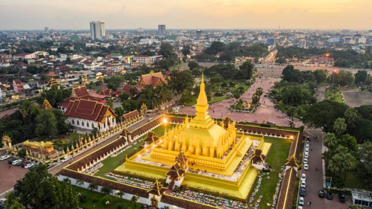 Vientiane - the beautiful capital of Laos.