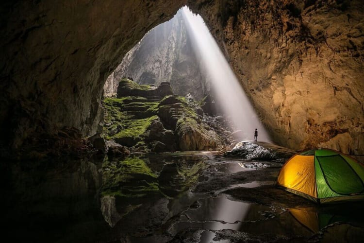 campsites inside son doong cave