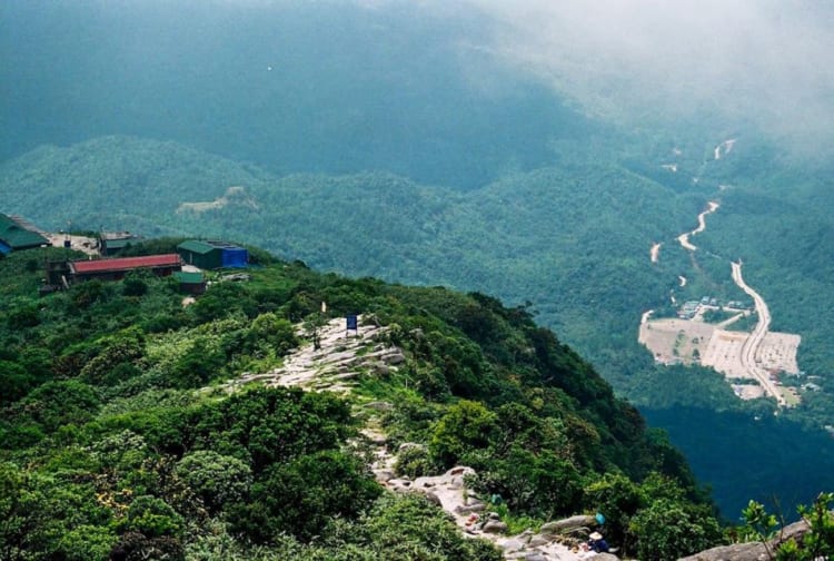 Yen Tu mountain from above