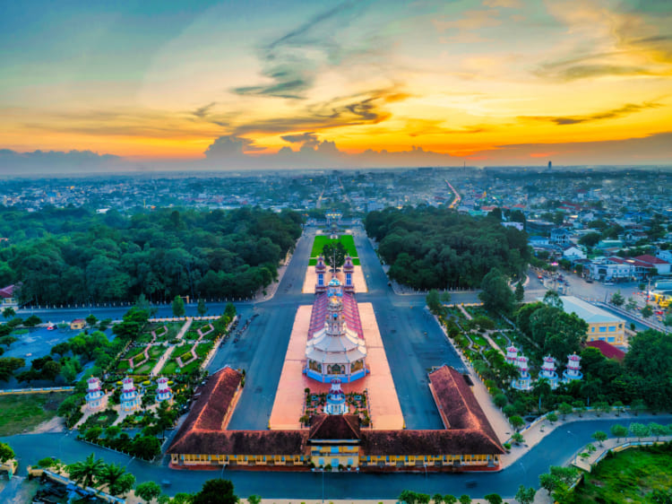 Cao Dai Holy See Panorama