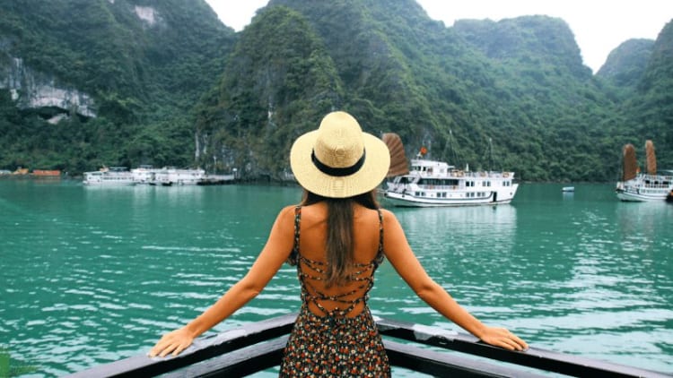 Visitors greatly enjoy exploring Ha Long Bay on a cruise.