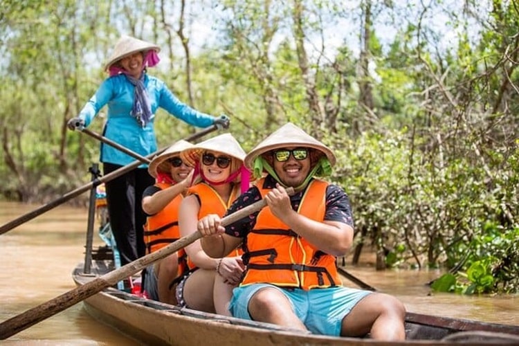 Boat tours in the Mekong Delta are a popular activity for visitors.